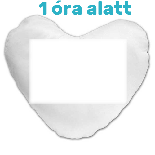 Fényképes ajándéktárgySzív alakú párna - 1 óra alatt